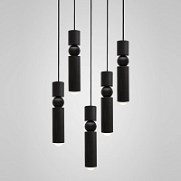 Люстра Fulcrum Light 5 lamps by Lee Broоm Black