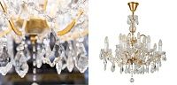 Люстра 19th c. Rococo IRON & CLEAR CRYSTAL GOLD Chandelier Loft-Concept 40.5547-3