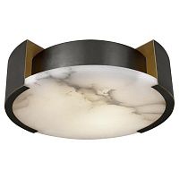 Потолочный светильник Melange Flush Mount Lamp black | диаметр 60 см