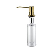 Дозатор для жидкого мыла REIN, D002-BG, брашированное золото, Paulmark