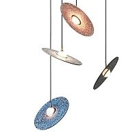 Подвесной светильник Stone Disc Haning Pendant | Розовый