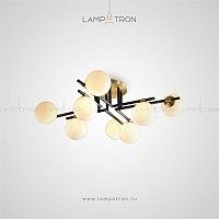 Люстра с шарообразными матовыми плафонами на угловых рейках Lampatron MARYON
