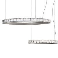 Люстра Ring horizontal silver chandelier | диаметр 60 см