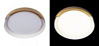 Светильник потолочный круглый Assol cup White Wood диаметр 46 48.504-3