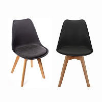 Комплект из 2-х стульев Eames Bon чёрный Bradexhome FR 0024P
