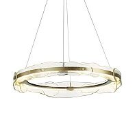 Люстра Ring horizontal glass chandelier | диаметр 80 см