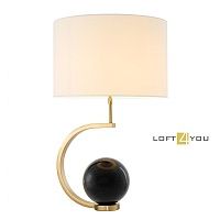 Настольная лампа Table Lamp Luigi Gold Finish Incl White Shade 111037 111037