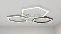 Дизайнерский накладной/подвесной светодиодный профильный светильник Siled Hexago 02 Profile SLD-XEXA-PROF-985