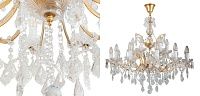 Люстра 19th c. Rococo IRON & CLEAR CRYSTAL GOLD Chandelier 18 40.5548-3