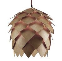 Подвесной светильник Crimea Pine Cone natural wood | Д20 х В20 см