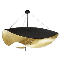 Подвесной светильник Catellani & Smith Lederam Manta S2 black-gold