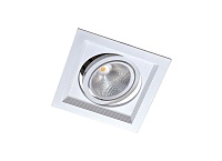 Встраиваемый светодиодный светильник, 15Вт Donolux DL18893/01 White SQ