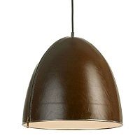 Подвесной светильник Leather Cone Brown Pendant 40.1217 Loft-Concept