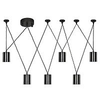 Черная каскадная люстра Wireflow Suspension Loft-Concept 40.6409-3