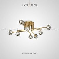 Серия люстр с кристальными плафонами на вертикальных стойках Lampatron RH CH