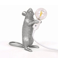 SLT Mouse Lamp #1 Silver H15 Настольная Лампа Мышь