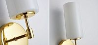 Бра цвета золота с белым матовым плафоном Hovering Loft-Concept 44.2482-3