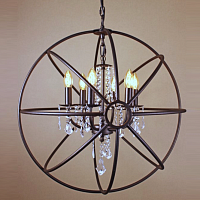 Подвесной светильник Orb Iron Farn Sphere Pendant Glass Loft Concept 40.685