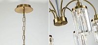 Люстра плафонами из хрустальных элементов Crystal Pendants 6 ламп Loft-Concept 40.6190-3