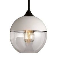 Подвесной светильник Hanglamp zwart glas White III 40.2210 Loft-Concept