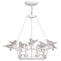 Люстра Dove Chandelier Glass Bird 6 White Loft Concept 40.105