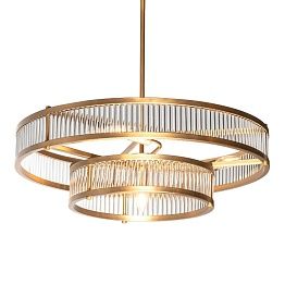 Люстра потолочная Gramercy Home Selva CH182-4-BRS