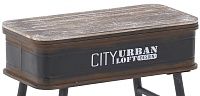 Приставной стол City Urban Loft Design Table black 18.210