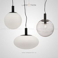 Серия подвесных светильников в скандинавском стиле из прозрачного и белого фигурного стекла LIVERY