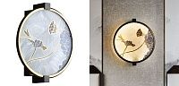Настенный светильник Lotus Flowers and Dragonfly Round Wall Lamp Loft-Concept 44.2368-0