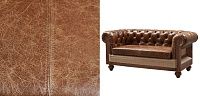 Диван Deconstructed Chesterfield Sofa double Brown leather 05.226-2