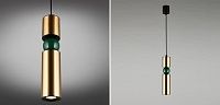 Подвесной светильник Lee Broom Fulcrum Золото и Зеленый цвет Loft-Concept 40.5326