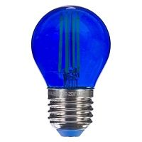Синяя прозрачная лампочка LED E27 5W тёплый свет Loft Concept 45.022
