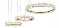 Люстра Crystal round chandelier 3 кольца Латунь 40.5055-2
