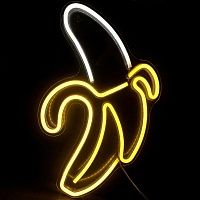 Неоновая настенная лампа Banana Neon Wall Lamp Loft-Concept 46.194