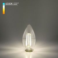 Филаментная светодиодная лампа Свеча F 9W 6500K E27 (C35 прозрачный) BLE2759 4690389175350