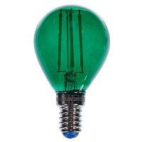 Зеленая прозрачная лампочка LED E14 5W тёплый свет Loft Concept 45.023