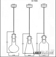 Светильник подвесной LED7 Future Lighting Wood Design Glass F2