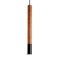 Подвесной светильник Trumpet Wood Black Pendant Lamp Loft Concept 40.1435