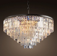 Люстра Odeon Clear Glass Hanging Chandelier 7 Rings RH21664