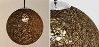Подвесной светильник Moooi Thread Papier Mache Lamp brown Loft-Concept 40.4483