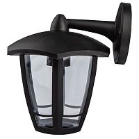 Уличный настенный светильник ЭРА НБУ 07-40-004 «Дели 3» черный Б0051188