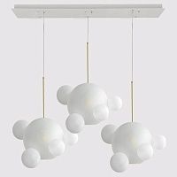 Люстра GIOPATO & COOMBES BOLLE BLS LAMP white glass rectangle Loft-Concept 40.2215-2