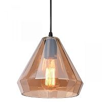 Подвесной светильник faceted cone Amber glass pendant lamp Loft Concept 40.1999