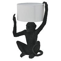 Настольная лампа Black Monkey Holding Lampshade 43.702