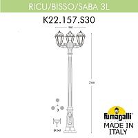 Светильник уличный FUMAGALLI RICU BISSO/SABA 3L K22.156.S30.WXF1R