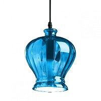 Подвесной светильник Geometry Glass Blue Bell Pendant
