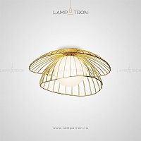 Потолочный светильник с шарообразным плафоном и двойным сетчатым абажуром Lampatron JARDIN