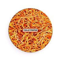 Тарелка Seletti Spaghetti Gold Border