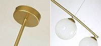 Люстра матового золотого цвета с белыми плафонами B.LUX C 4 Лампы Loft-Concept 40.6143-3