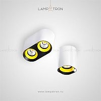 Накладной точечный светильник c плафоном цилиндрической формы Lampatron REXTON A